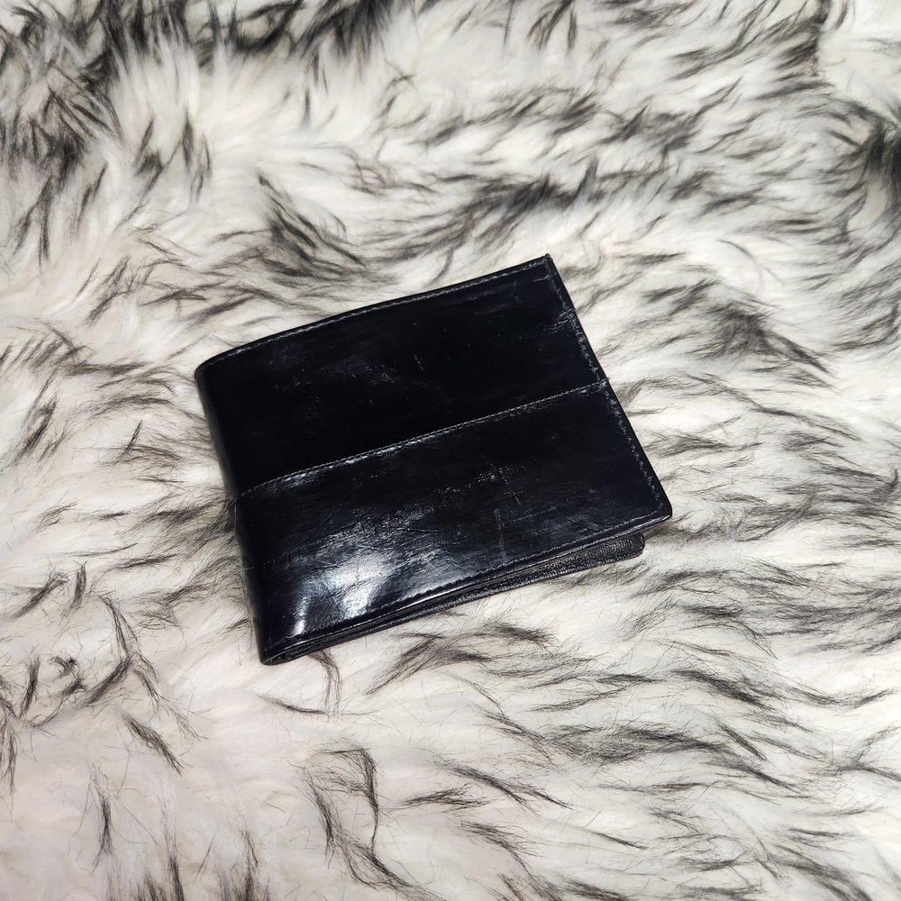 Elegant Black Eelskin Wallet